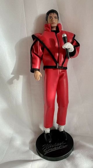Michael Jackson Doll “thriller” Outfit Poseable 1984 Vintage With Mic