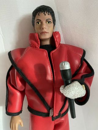 Michael Jackson Doll “Thriller” Outfit Poseable 1984 Vintage With Mic 2