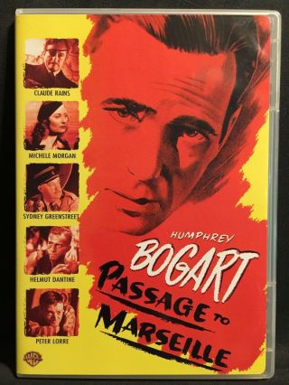 Rare Passage To Marseille - Dvd - 1944 Humphrey Bogart Claude Rains Wb Archives