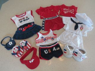 Build A Bear Patrotic Usa Outfits And Accessories Euc Adult Collector