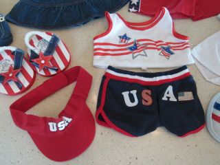 Build a Bear Patrotic USA Outfits and Accessories EUC Adult Collector 3