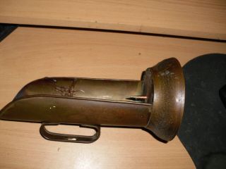 Antique Old Metal Brass Handled Portable Handheld Candle Lantern Light