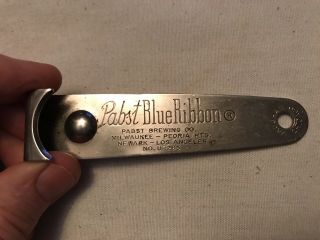Pabst Blue Ribbon Vintage Unusual Metal Bottle Opener.  Rare
