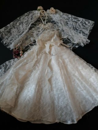 Cute Antique Vintage Wedding Dress For French Or German Bisque Doll 20 Inches?