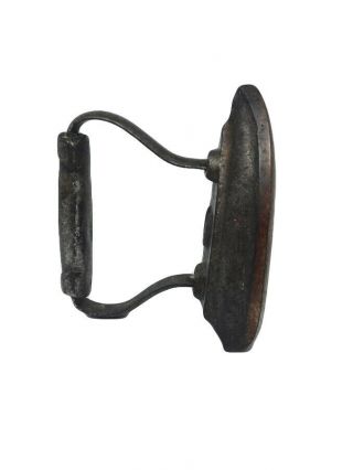 Antique Vintage Cast Sad Iron Solid Handle Clothing Press Door Stop Paper Weight