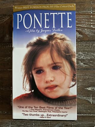 Ponette (1997,  Fox Lorber) Rare French Vhs With English Subtitles