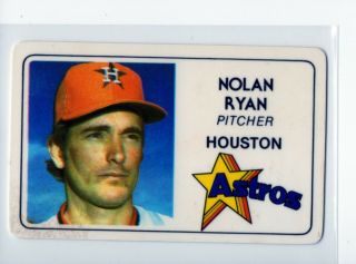 1981 Permagraphics Credit Card - Nolan Ryan 125 - 026 Houston Astros Rare Sp