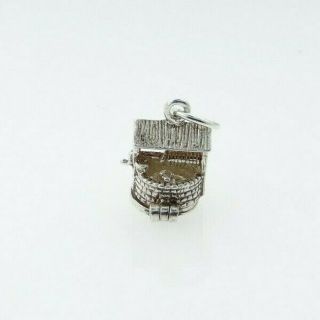 Vintage Sterling Silver NUVO Wishing Well Opening Charm RARE 2