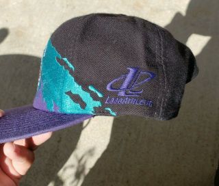 RARE Vintage Charlotte Hornets Logo Athletic Snapback Hat Cap NBA 90s VTG 2