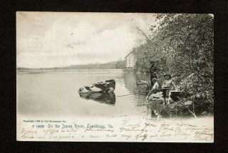 Lynchburg Va Virginia On The James River Vintage Rotograph Postcard