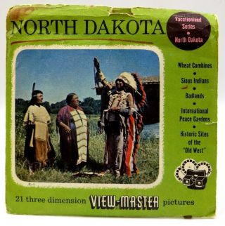 View - Master A500,  North Dakota (n.  Dak - 1 - 2 - 3),  Vintage S3 Pkg,  3 Reel Set - Rare