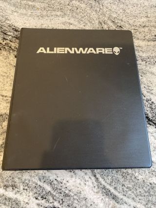 Rare 2003 Alienware Three Ring Binder With All Inserts,  Cds & Invoices.