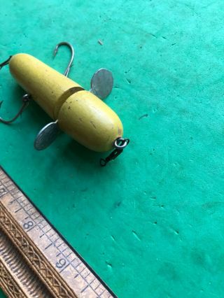 EARLY MILL YELLOW KID SPINNER LURE GLOBE REVOLUTION STYLE JERSEY RIG YELLOW 2