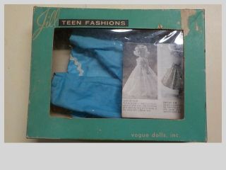 Vintage Vogue Jill Doll Blue Pajamas 7561 Ciric 1959 With The Correct Box