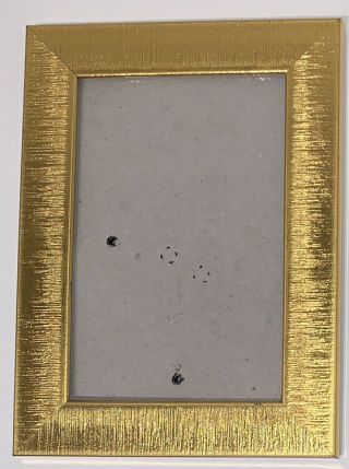 Antique 4” X 6” Gold Brushed Unique Vintage Photo Picture Frame