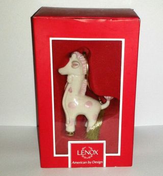 Lenox Porcelain Giraffe Ornament Baby Girl 