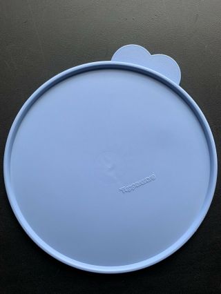 Vintage Tupperware Replacement Lid 2515b - 3 Baby Blue Butterfly Tab Z Very Rare