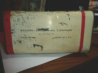 RARE Vintage Mobil Dry Cleaner Gas Oil Advertising Can. 3