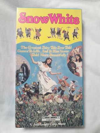 Snow White Vhs 1990 Good Times Video Full Length Color Rare Kids Klassics Oop