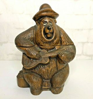 Rare Vintage Walt Disney Big Al Country Bear Jamboree Ceramic Cookie Jar 1970s