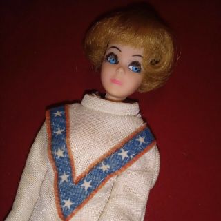 Topper Dawn Doll Blue Eyes With Lashes Blonde Short Hair Doll