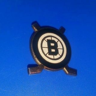 Vintage Nhl Hockey Boston Bruins Double Stick Collectible Enamel Pin Rare