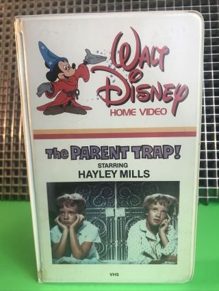 The Parent Trap (1961) - Vhs•walt Disney Home Video•white Clamshell Case Rare