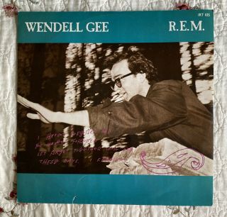 Wendell Gee By R.  E.  M. ,  Rare Vinyl Record I.  R.  S.  Irt - 105,  1985.
