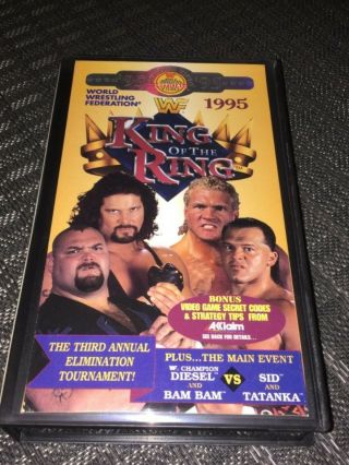 Wwf King Of The Ring 1995 (vhs Video Tape) Coliseum Video Rare - Wwe