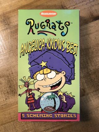 Rare Oop Unrated Rugrats Angelica Knows Best Vhs Video Tape Nickelodeon Cartoon