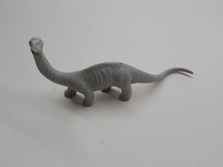 Marx Rare Brontosaurus Dinosaur 1970s White Vintage Plastic Prehistoric Playset