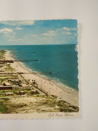 Alabama Postcard Mid 1900s RARE Gulf Shores Gulf Beach Go Kart Track 3
