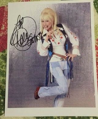 Dolly Parton Signed Autograph 8x10 Rare
