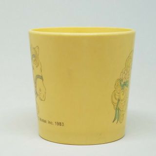 Vintage Barbie Tea Party Set Mini Plastic Cup Mug Mattel 1983 Horse Faded Yellow 3