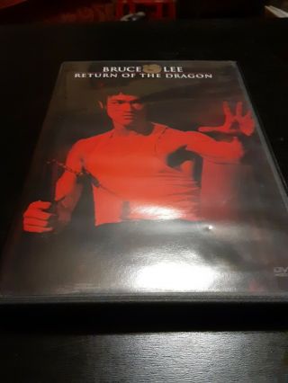 Return Of The Dragon (1973 Martial Arts Dvd) Bruce Lee Chuck Norris Rare Oop Htf