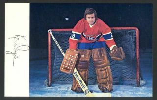 Ken Dryden 1975 - 76 Montreal Canadiens Team Issue Postcards 5 - Rare -