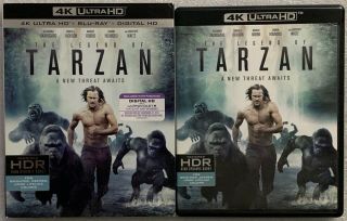 The Legend Of Tarzan 4k Ultra Hd Blu Ray 2 Disc Set,  Rare Oop Slipcover Sleeve