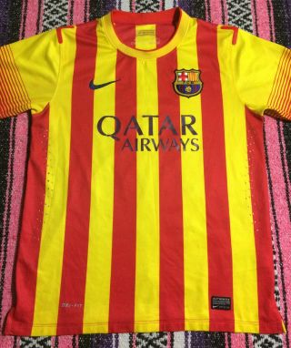 Neymar Jr.  Qatar Airways FBC Barcelona Soccer Jersey Mens Medium 11 Rare 2