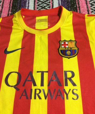 Neymar Jr.  Qatar Airways FBC Barcelona Soccer Jersey Mens Medium 11 Rare 3
