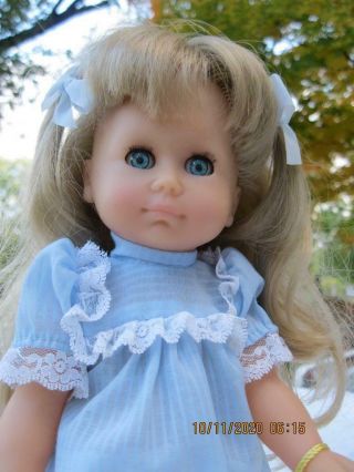 Vintage Gotz - Puppe` Stehpuppe 13 " Doll Blond Hair Blue Sleepy Eyes W.  Germany