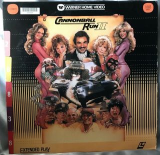 The Cannonball Run Ii Burt Reynolds Laserdisc Rare Cult Dom Deluise 2