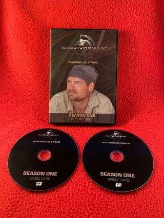 Survivorman Season 1 One Dvd 2 - Disc Set Les Stroud 2005 Region 1 Rare Oop Usa