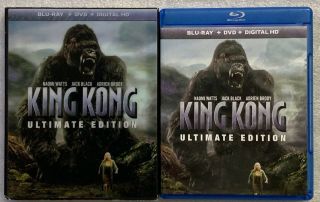 King Kong Ultimate Edition Blu Ray Dvd 2 Disc Set Rare Oop Lenticular Slipcover