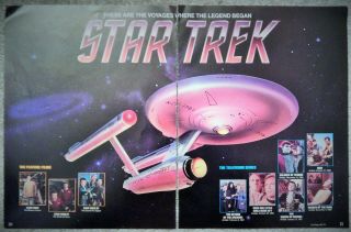 Star Trek Television Series (video Dealer Brochure,  1990s) Rare Collectible