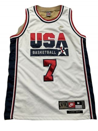 Rare Nike 1992 Usa Olympic Dream Team Larry Bird Jersey Size M