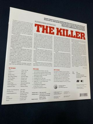 THE KILLER - John Woo ' s - CAV - RARE - Laserdisc LD - 2