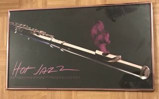 Ed Masterson Photography Hot Jazz Flute Framed Art Vintage Poster 1983 Very Rare