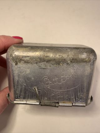 Vintage Aluminum Fishing " Bait Baffler " Box
