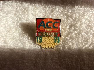 1993 Acc Basketball Tournament - Charlotte,  Nc Pin - Pinback Rare