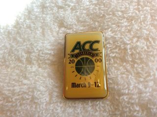 2000 Acc Basketball Tournament - Pin - Pinback Rare